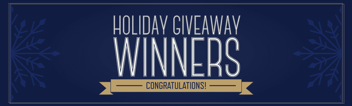 UTMA 7th annual Great Holiday Giveaway winners.