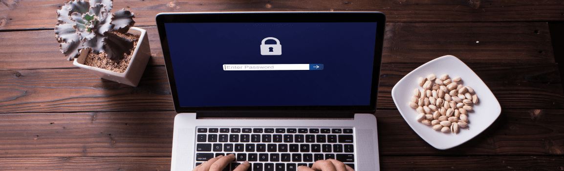 Password protection on a laptop
