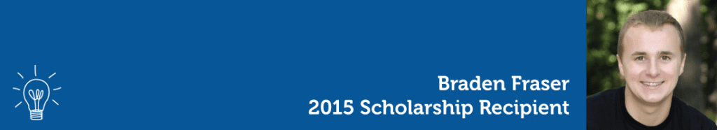 Braden Fraser. 2015 United Telephone Educational Foundation scholarship recipient.