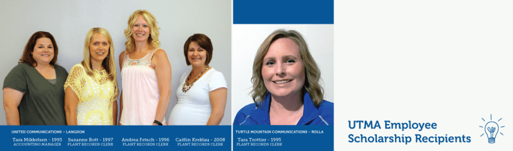 UTMA employees who have received the United Telephone Educational Foundation scholarships.