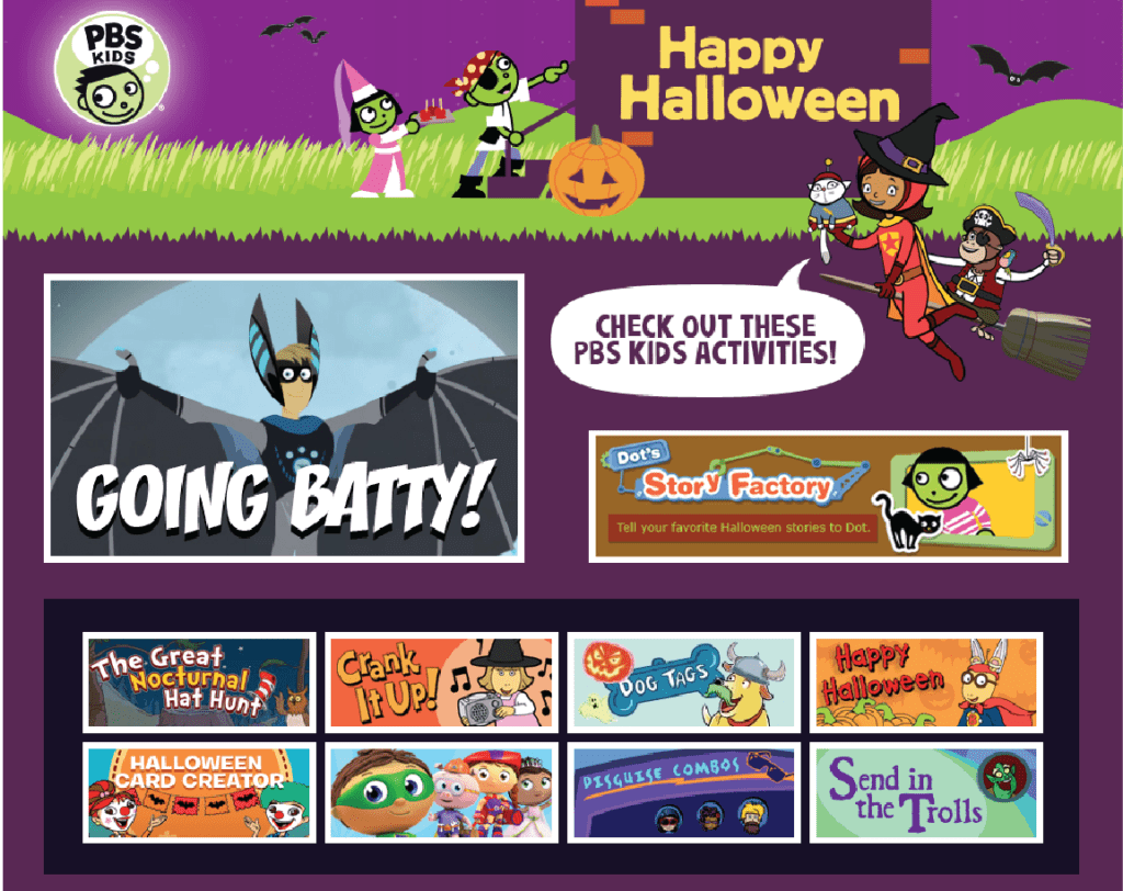 PBS Online Halloween Games