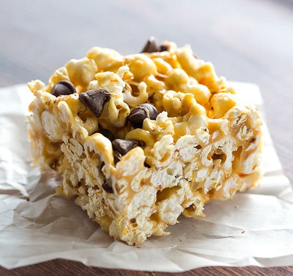 peanut butter marshmallow popcorn bars