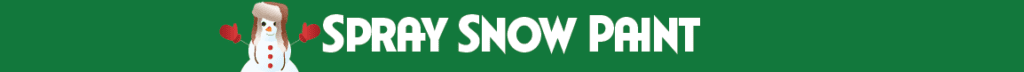 Spray Snow Paint