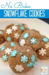 No bake snowflake cookies