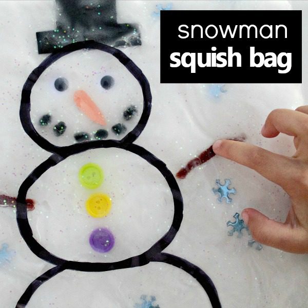Snowman Squish Bag Activity