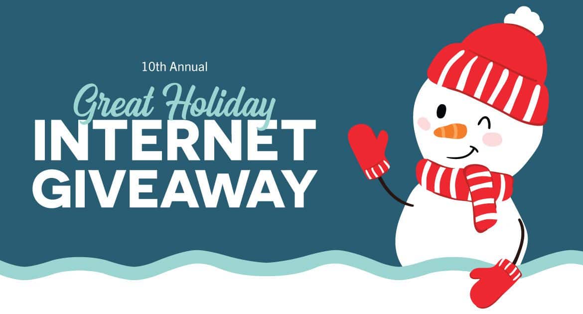 10th Annual Great Holiday Internet Giveaway