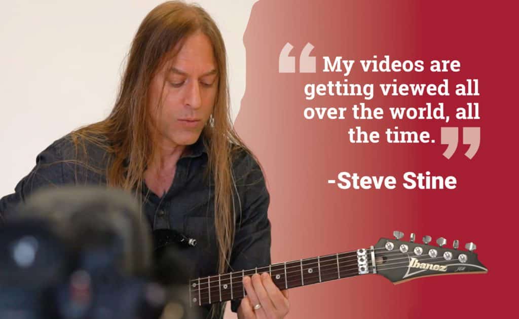 "My videos are getting viewed, all over the world, all the time." - Steve Stein