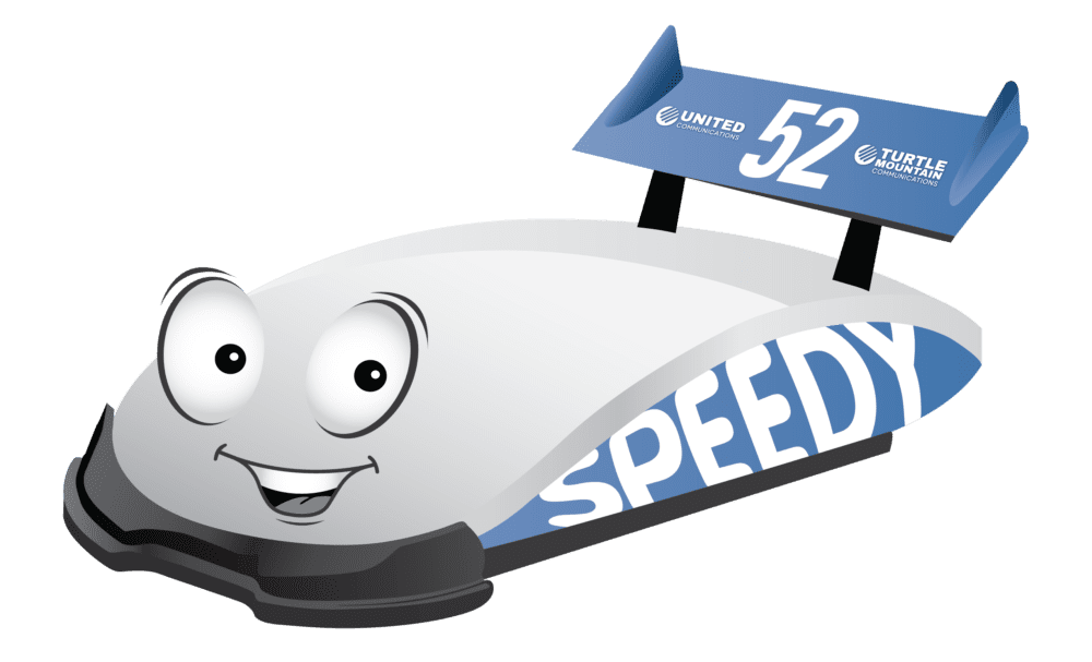 Illustration of UTMA race car named speedy.