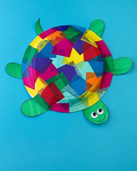 Kids craft of turtle.