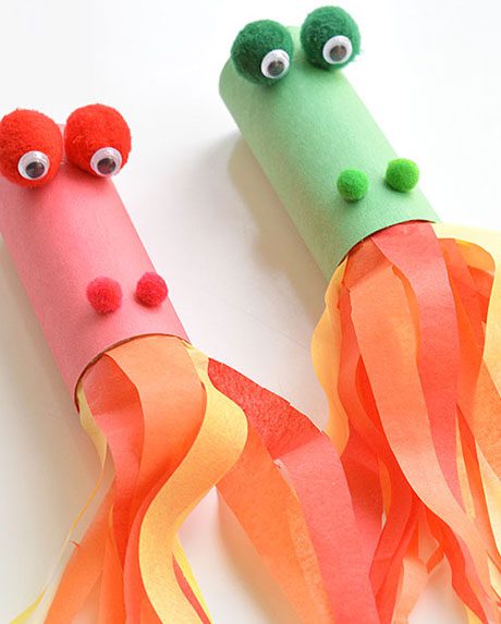 Kids craft of octopus.