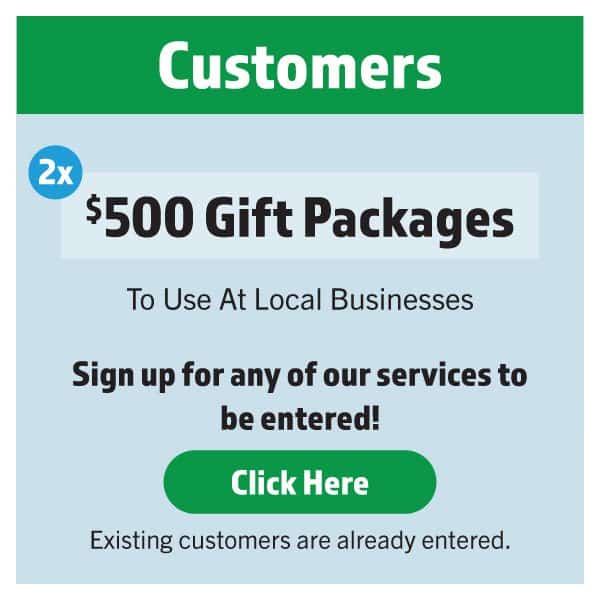 12th Annual Great Holiday Giveaway $500 gift package prize for United & Turtle Mountain Communications customers.