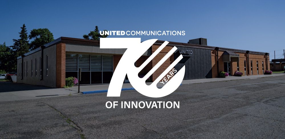 United Communications 70the Anniversary logo