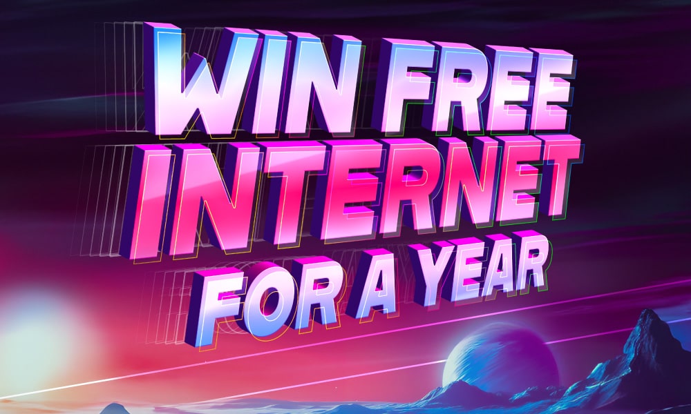 Win free internet for a year