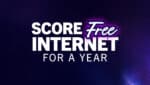 Win free internet for a year feature