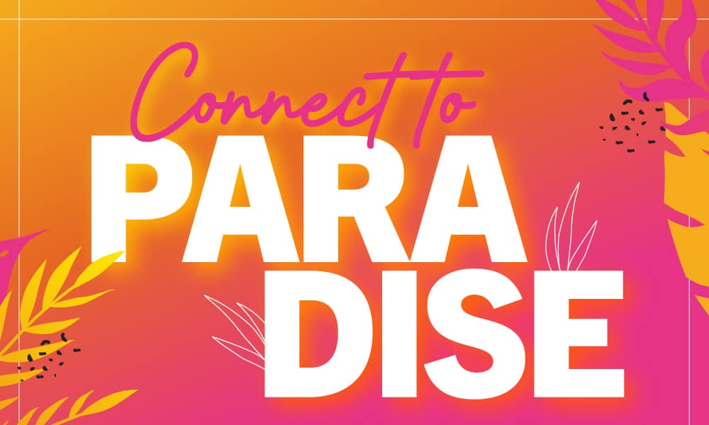 "Connect to Paradise" internet promo
